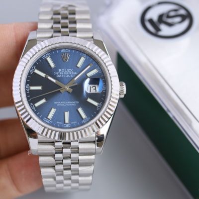 Rolex Datejust 8215 Movement 316L Steel 41*10.8mm Men Blue Dial Watch